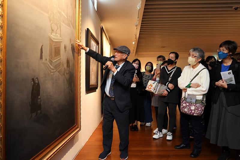 藝術家陳景容教授現場導覽