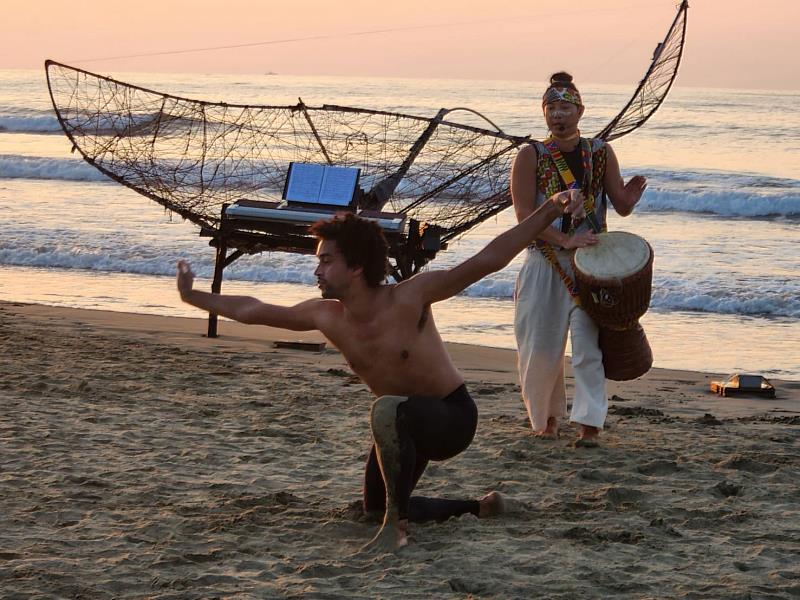 風詠 海歌 山賦 落山風藝術季實景劇吟誦海口港人文情懷