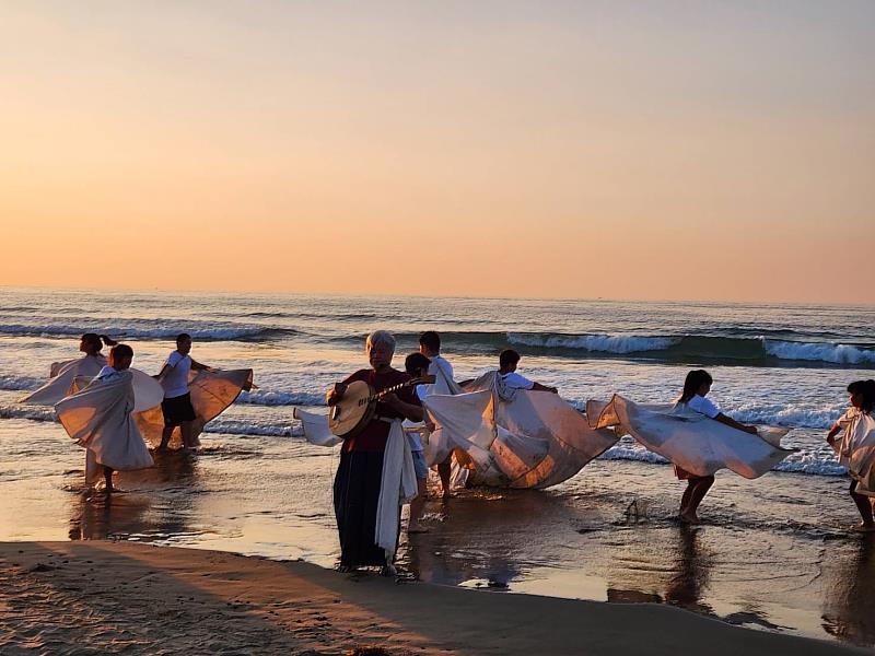 風詠 海歌 山賦 落山風藝術季實景劇吟誦海口港人文情懷