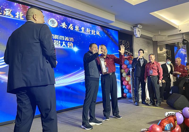 義消總隊副總隊長李阿乾服務年資35年。