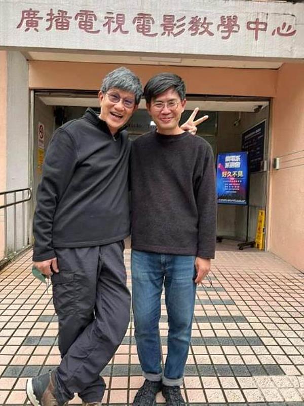 圖三：新作獲金馬最佳劇情片的導演詹京霖（右），過往創作曾受資深導演虞戡平（左）指點，令他受益良多