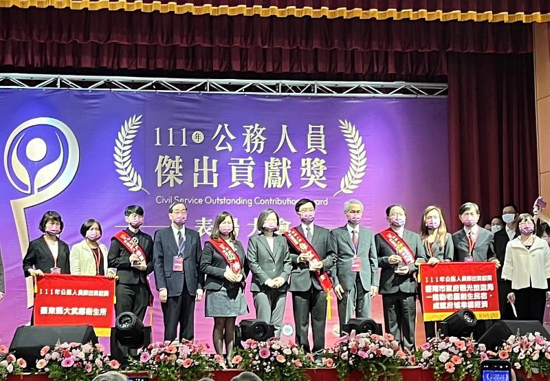 鄉親及旅人健康守護站 臺東大武鄉衛生所榮獲公務人員傑出貢獻獎　總統蔡英文今親表揚