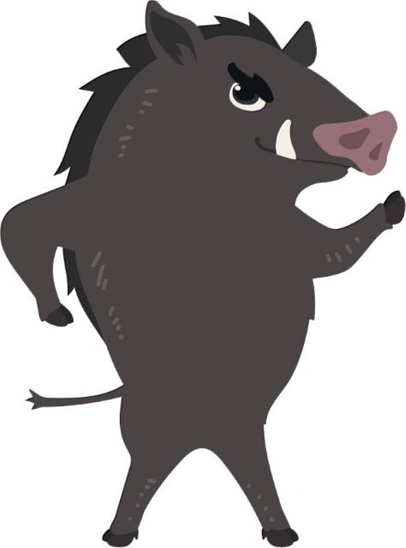台灣野豬Q版動物IP