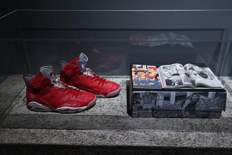 展品：井上雄彥 & Nike Jordan Brand-Slamdunk x Jordan 6。圖／聯合數位文創提供