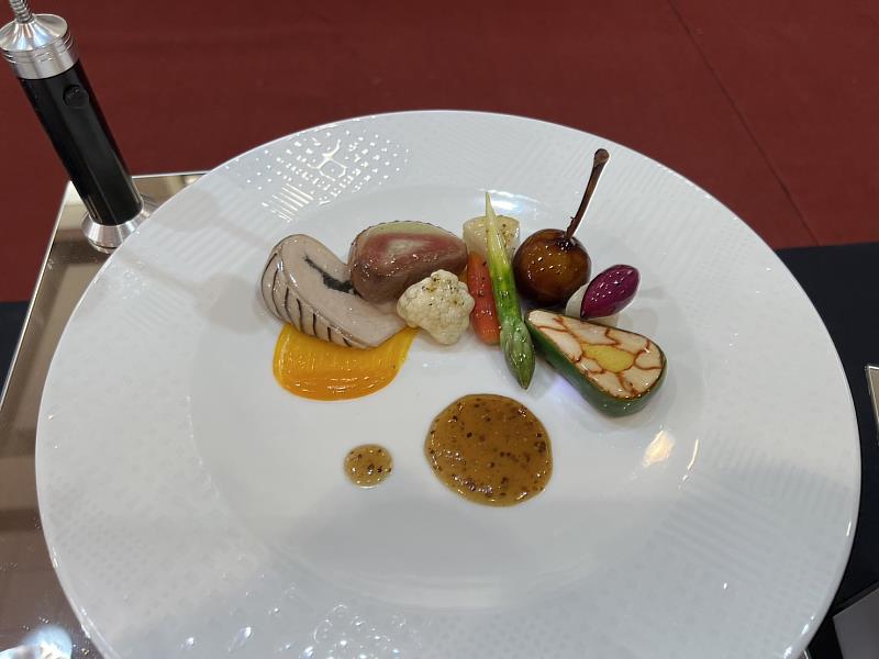 景文科大餐飲系周賢澔獲獎作品。