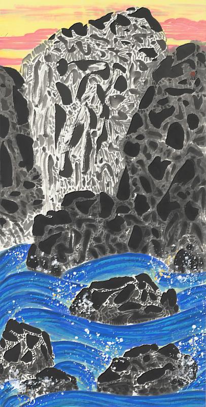 林世斌_心山水2019-09_136×69cm