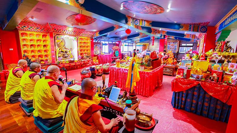 財寶宮殿新春法會。（圖由靈鷲山佛教教團提供）