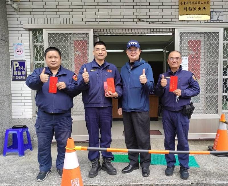 揪感心ㄟ！農曆年前東縣警局林副局長南橫線慰勤