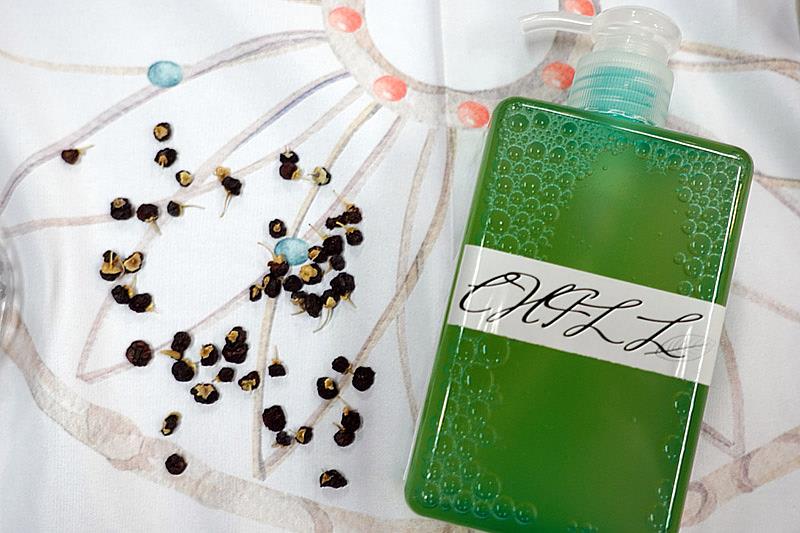 大葉大學藥保系學生運用黑枸杞開發沐浴露