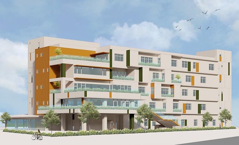 縣長周春米視察潮州聯合辦公大樓興建進度 預計6月底完工