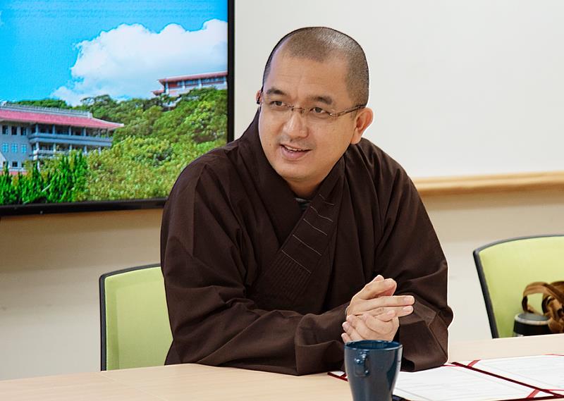 印尼體正佛教大學校長學親法師表示，非常期待與華梵大學的交流合作。