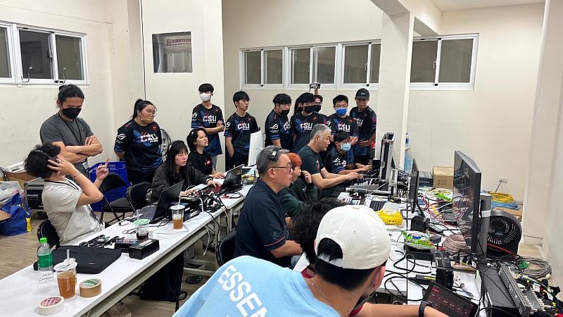 正修電競隊參與超級籃球聯賽的賽事轉播。