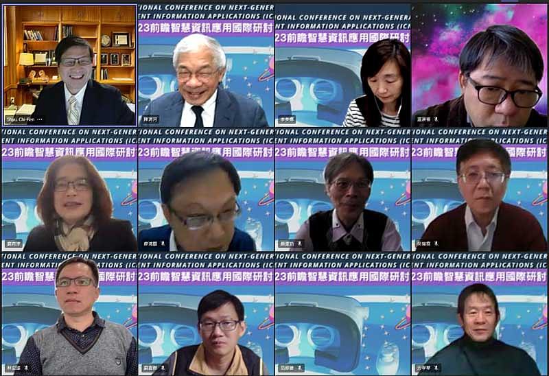 圖一：國際研討會開幕式由世新大學校長陳清河主持，主題講者徐啟仁發表主題演講「AI for Social Good」