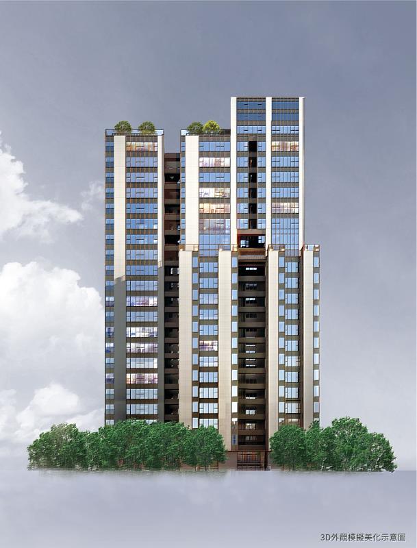 「築觀」採用新穎帷幕系統建築，將每一戶做到大面開窗，不僅採光面更多，戶戶皆有景觀。