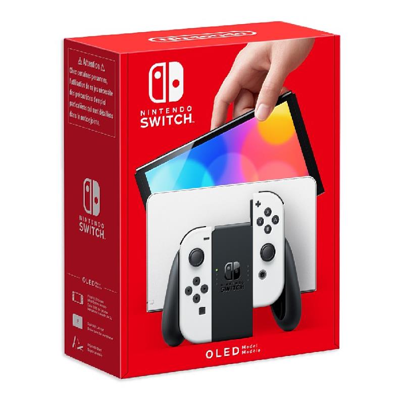 到台灣大網路門市申辦「自由選」方案，5G指定專案搭購Switch OLED 白色款主機，只要0元就能帶回家。