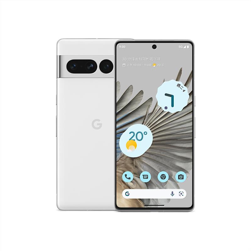 到myfone購物購買Google Pixel 7 Pro(128G)雪花白，限量加贈Google Store抵用金5,000元。