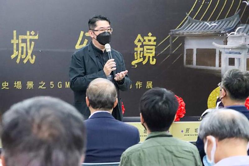 南臺科大多媒體與電腦娛樂科學系系主任孫志誠於活動中致詞。