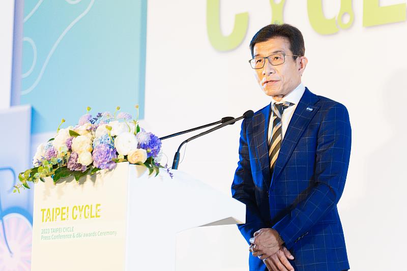 臺灣自行車公會理事長吳盈進期待今年展會與國際業者相聚。