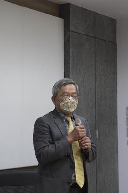 南臺科技大學校長吳誠文於活動中致詞情形。