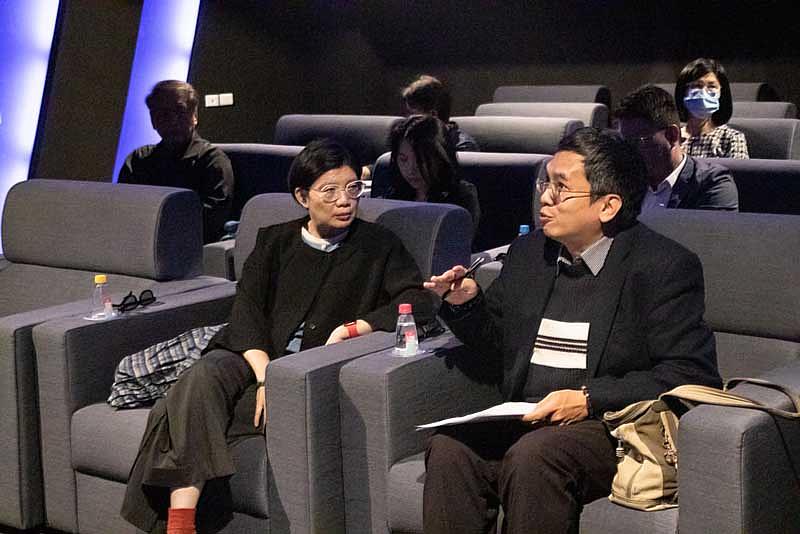 圖三：中央廣播電臺團隊參訪世新大學，雙方進行交流期盼未來有許多合作機會