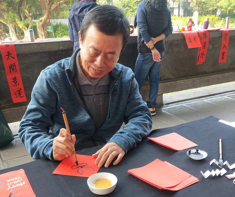 書法(小春貼)工作坊示意(新竹市美術協會提供)