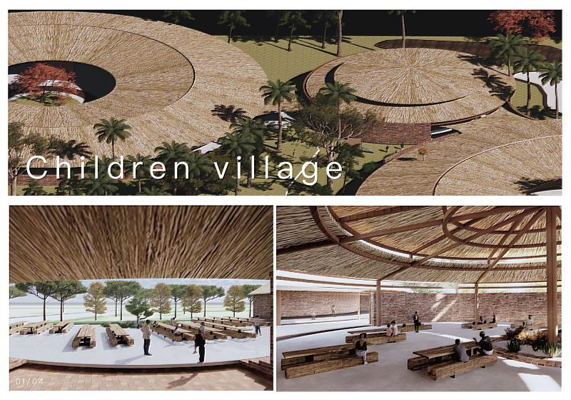 空設系越南籍四年即阮金玉之作品「children village 」入圍紅點概念設計獎