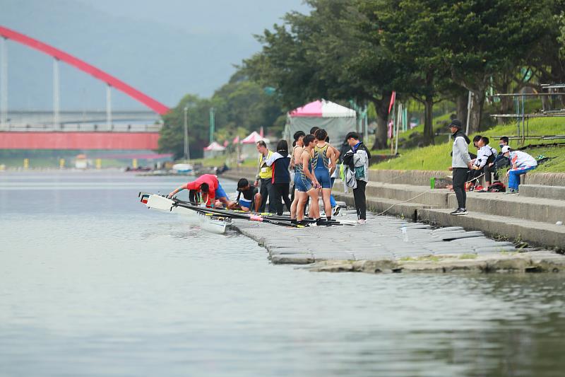 宜蘭冬山河比賽一隅