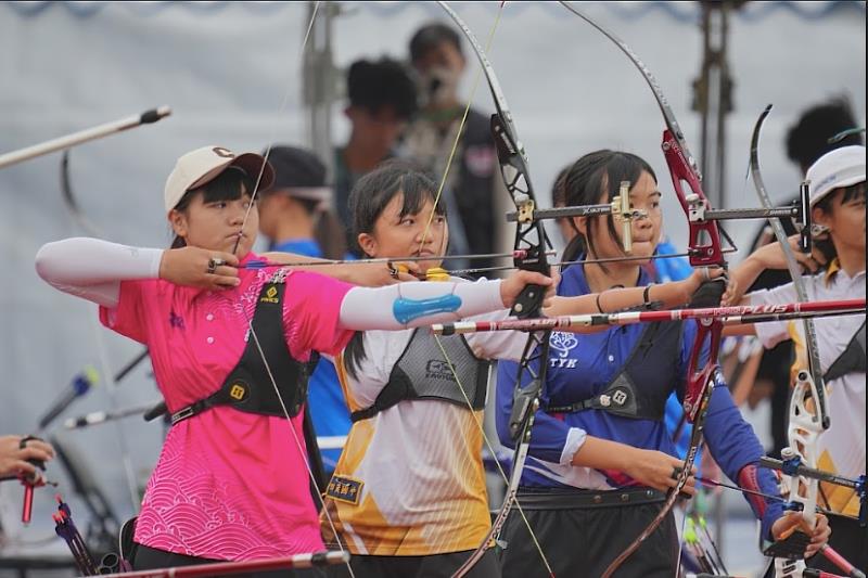 112全中運射箭賽事21日登場，目前進行排名賽。
