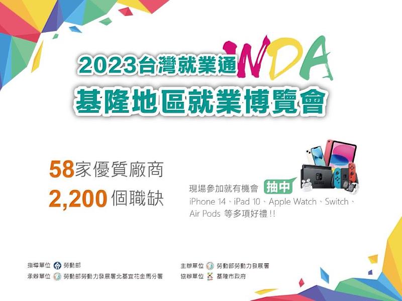 勞動部今年首場大型就博會4月29日在基隆體育館登場