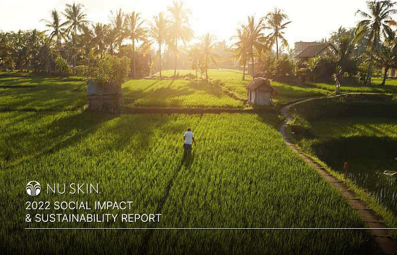 美商如新 Nu Skin 集團今發佈全球《2022 社會影響力與永續發展年度報告》，完整揭露 Nu Skin 於環境、社會和治理（ESG）各項目標與成果
