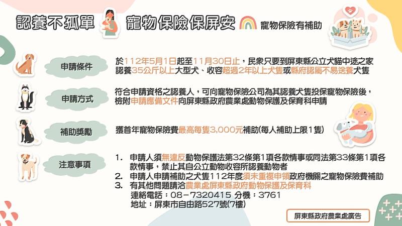 寵物保險補助DM