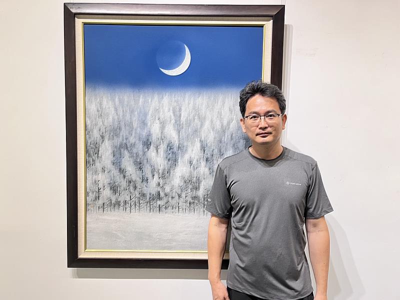 官網-林必强的膠彩畫風景，捨其外象得其真景，安然恬靜淡然無為獨具風格，開創當代膠彩畫風景的新樣貌。