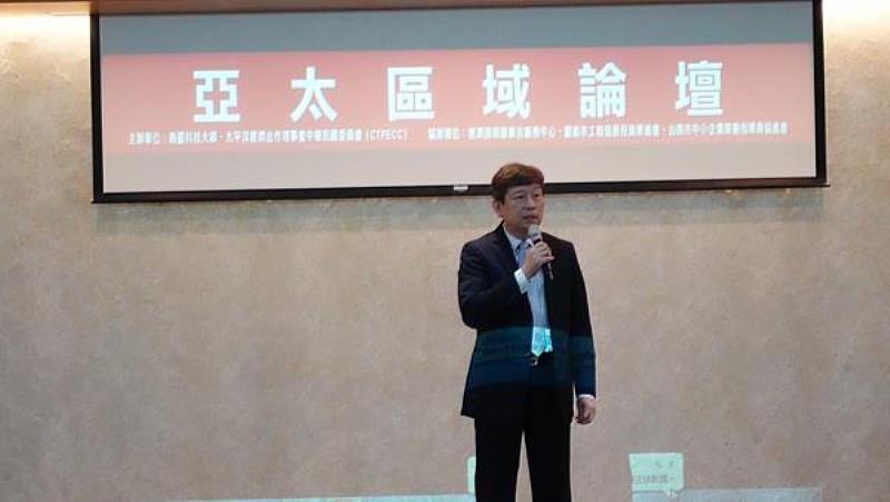 南臺科大副校長張瑞星於活動中致詞。