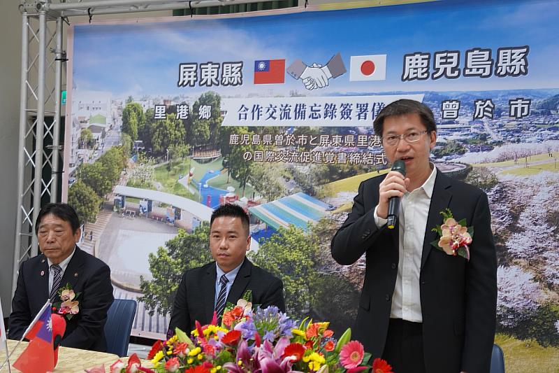 屏東縣副縣長黃國榮期待屏日雙方未來能增加各領域的實質互惠合作