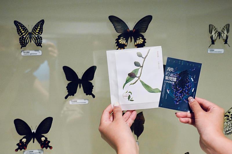 即日起至21日至臺博本館完成指定任務就有機會獲得紫斑蝶系列紀念品