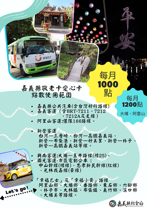嘉義縣刷敬老卡免費搭公車! 七月起開放搭乘台鐵 -1