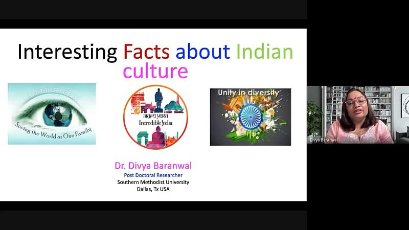 講者介紹印度文化。