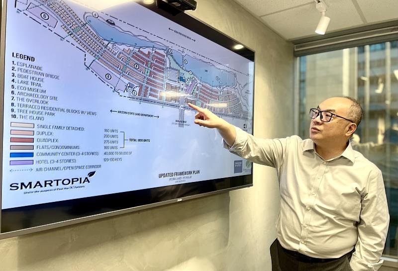 圖說：「Smartopia」由宇智顧問總經理同時也是計畫主持人李維峰，率領宇智顧問團隊經過一年多策畫、土地搜尋及整體架構規劃所打造。/宇智提供
