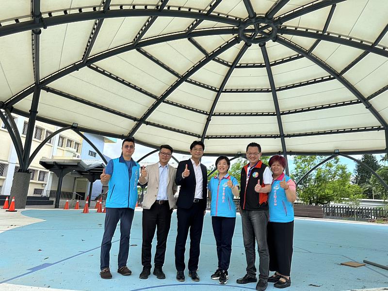 圖3 本次「吉安客庄社區環境營造-禾埕專案計畫」，以建置風雨球場、完善周邊環境設施為主要目標。