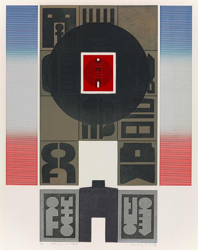廖修平，太陽節系列_太陽節，1969，版畫，79.8_x_62.5公分