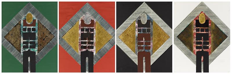廖修平，春夏秋冬，1967，油畫，162_x_130公分x_4件