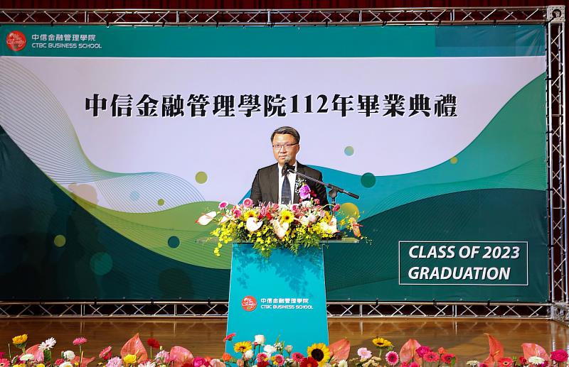 中金院與中國信託就業媒合率達96%，中信金控科技長賈景光歡迎科技金融人才加入中信大家庭。(中信金融管理學院提供)