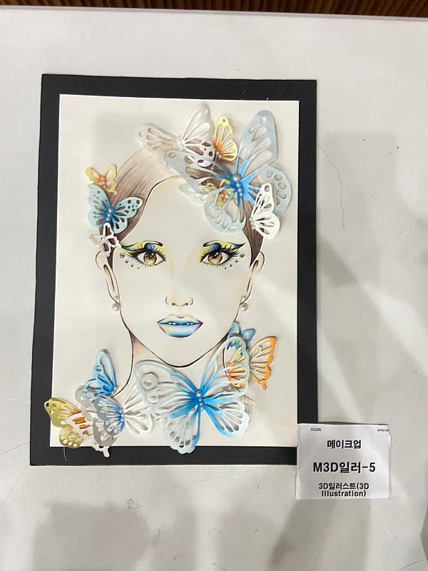 二度榮獲彩妝紙圖國際競賽佳績的李家萮同學作品