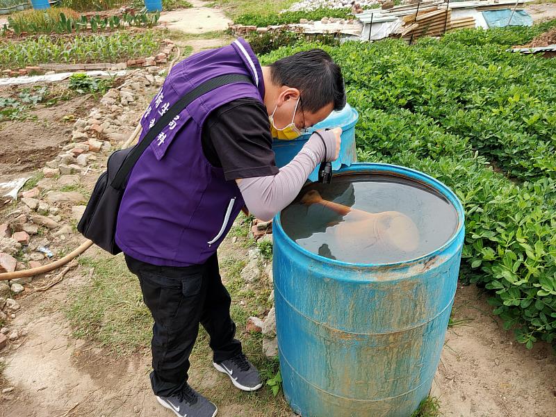 嚴防登革熱，雨後請落實「巡倒清刷」