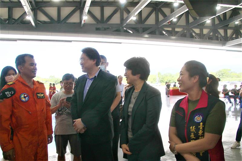 空勤總隊臺東新建駐地直升機棚廠今落成 完善救助設施 臺東救災救護量能再提升！