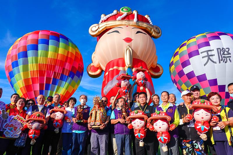 全球獨一無二Q版媽祖造型熱氣球今首度亮相！縣長饒慶鈴邀民眾來臺東一睹新球風采