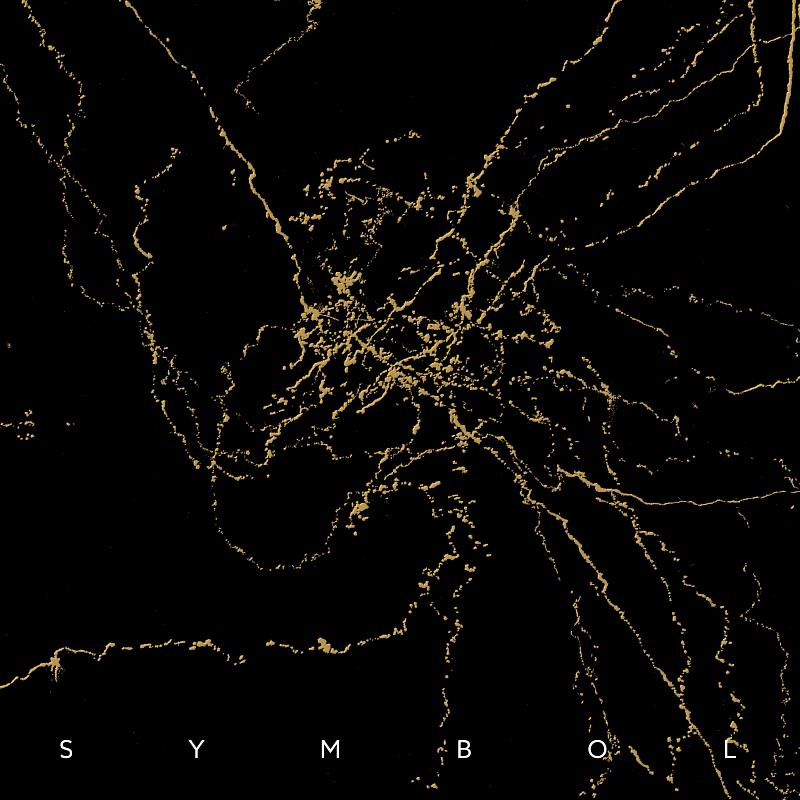 新專輯《SYMBOL》的封面視覺，是由特製生成裝置與專輯中的聲音頻率共振後，所繪製出的獨特線條。（圖／WINDIE Music 提供）
