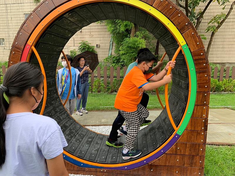 臺東CRC兒童遊戲權工作坊 兒少代表為臺東公園健康檢查 優化公園友善環境