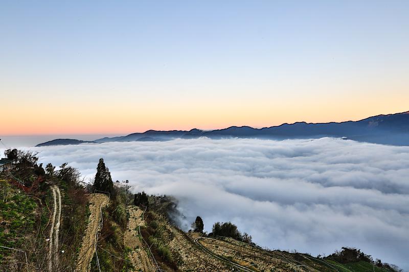 五峰鄉以及觀霧地區的迷人山景，吸引不少嚮往森呼吸的遊客前往。