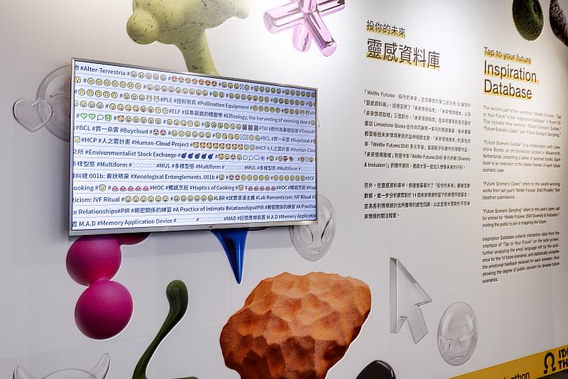 觀眾可透過智慧型手機以點按「Emoji」進行互動，策展團隊透過表情符號作為未來的情緒語言，帶領大家從初探摸索、創意取材進而到構建未來想像。